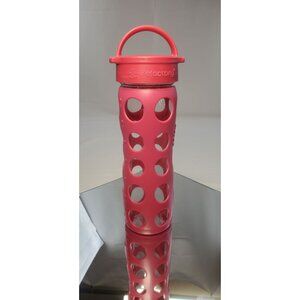 Lifefactory Glass Water Bottle 22oz Silicone Pink - USA MADE